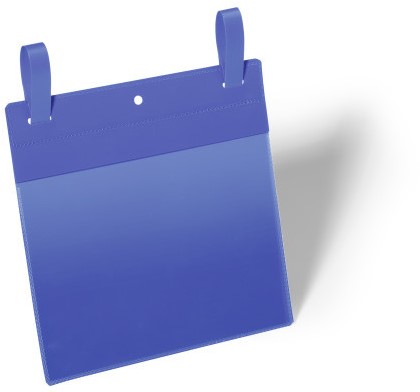 Insteekhoes Durable 1749 met bindriemen A5 liggend blauw p/50