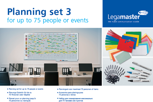 Planningset Legamaster voor max 75 personen/evenementen