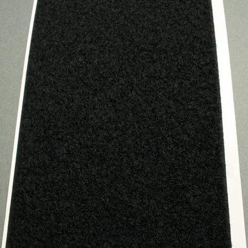 Klittenband Velcro® 100mm zelklevend (lussen) zwart per meter